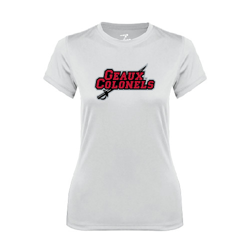 Nicholls Womens White Performance Tee