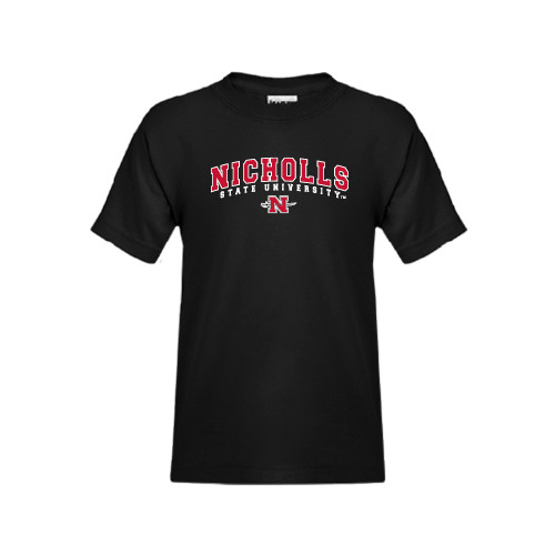  Youth Black T Shirt - Nicholls University
