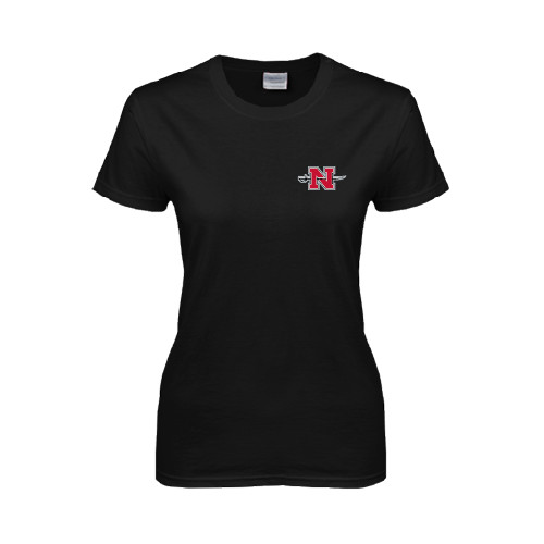  Womens Black Short Sleeve Tee - Official Logo