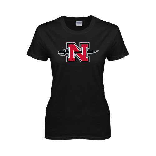  Womens Black Short Sleeve Tee - Official Logo