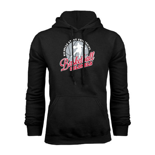  Black Fleece Hoodie - Basketball w/ Ball and Figure