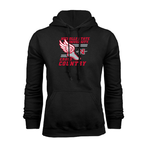  Black Fleece Hoodie - Cross Country Winged Shoe
