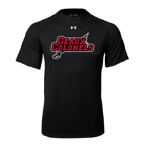  Under Armour Black Tech Tee - Geaux Colonels-Sword