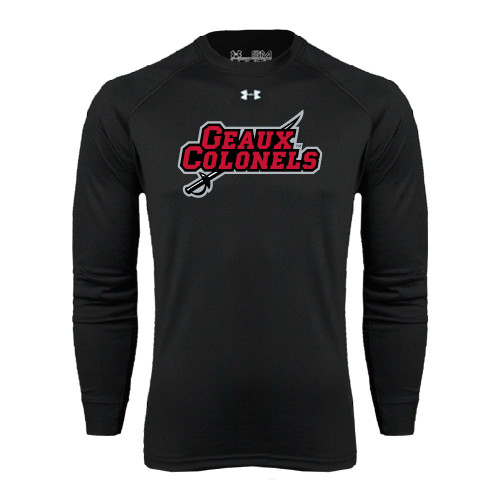  Under Armour Black Long Sleeve Tech Tee - Geaux Colonels-Sword