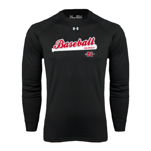  Under Armour Black Long Sleeve Tech Tee - Baseball Script
