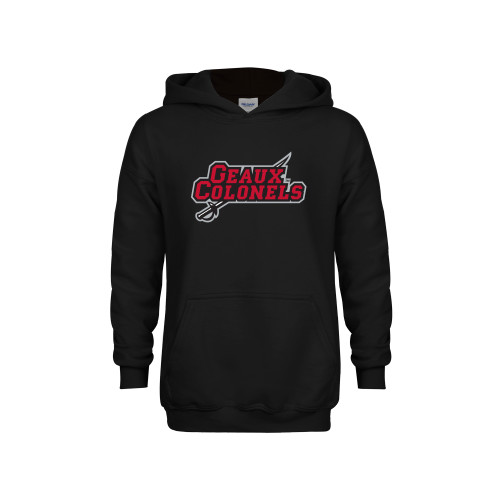  Youth Black Fleece Hoodie - Geaux Colonels-Sword