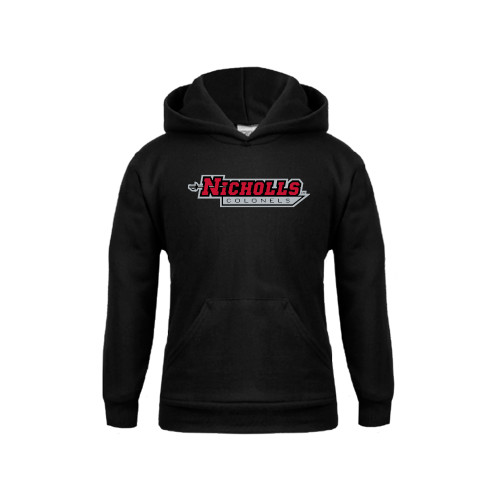  Youth Black Fleece Hoodie - Nicholls Colonels