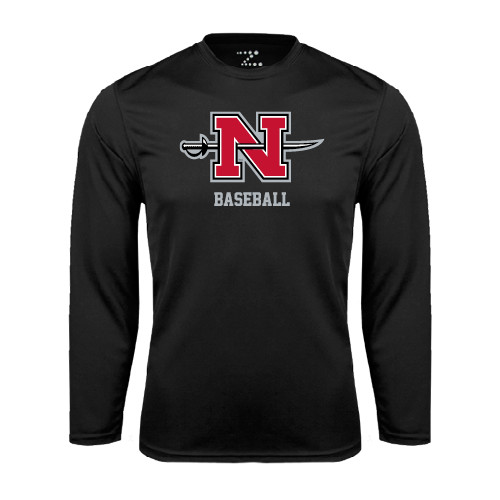  Black Performance Long Sleeve Shirt - Baseball