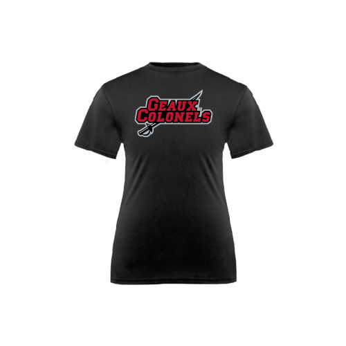  Youth Performance Black Tee - Geaux Colonels-Sword