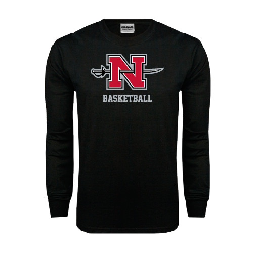  Black Long Sleeve T Shirt - Basketball