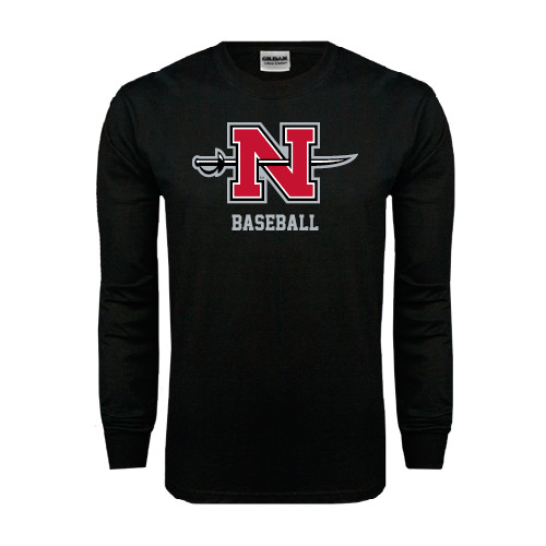  Black Long Sleeve T Shirt - Baseball