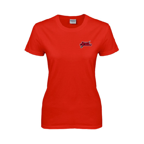  Womens Short Sleeve Red Tee - Geaux Colonels-Sword