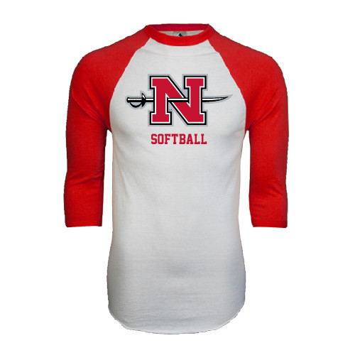 Main Image for  White/Red Raglan Baseball T Shirt