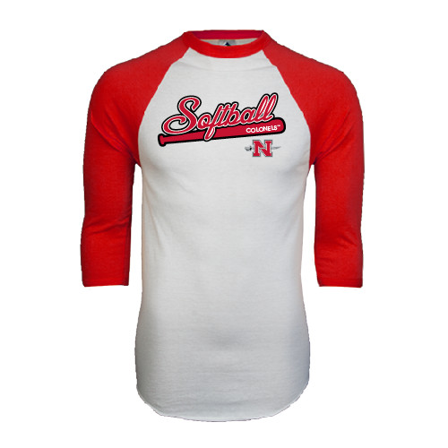 Main Image for  White/Red Raglan Baseball T Shirt