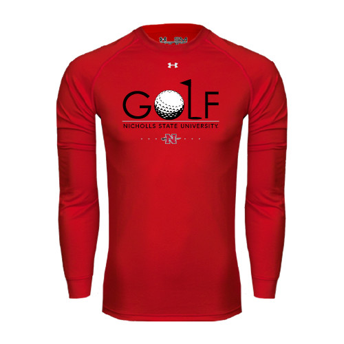 Main Image for  Under Armour Red Long Sleeve Tech Tee