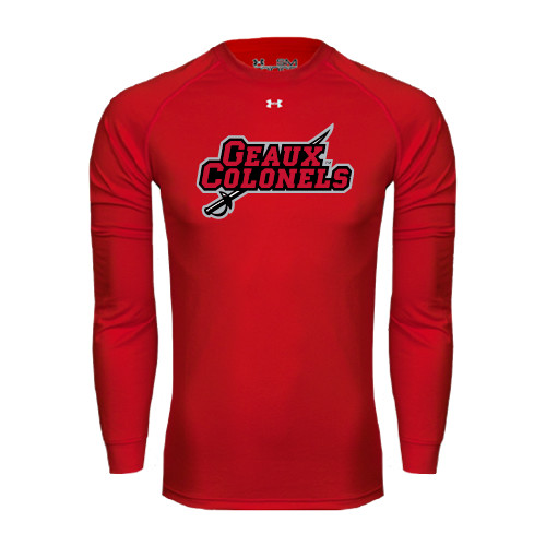Main Image for  Under Armour Red Long Sleeve Tech Tee