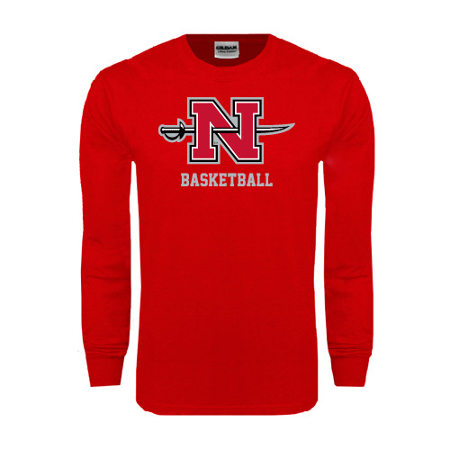  Red Long Sleeve T Shirt - Basketball