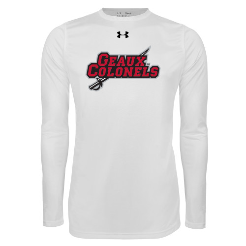 Main Image for  Under Armour White Long Sleeve Tech Tee