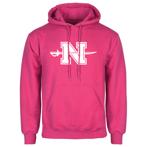  Womens Fuchsia Fleece Hoodie - Official Logo