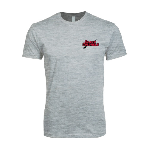  Next Level Heather Grey SoftStyle T Shirt - Geaux Colonels-Sword