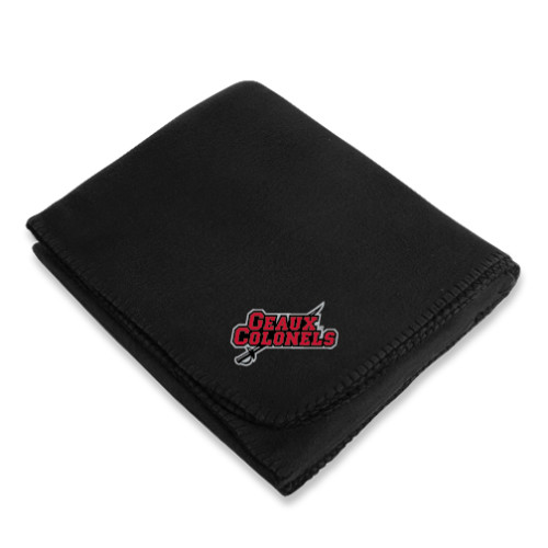  Black Arctic Fleece Blanket - Geaux Colonels-Sword