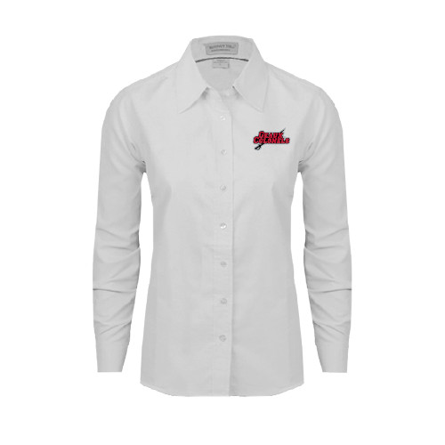  Womens White Oxford Shirt - Geaux Colonels-Sword