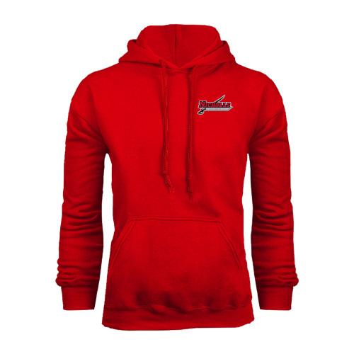  Red Fleece Hoodie - Nicholls Colonels-Sword