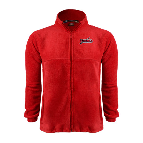  Red Fleece Full Zip Jacket - Nicholls Colonels-Sword
