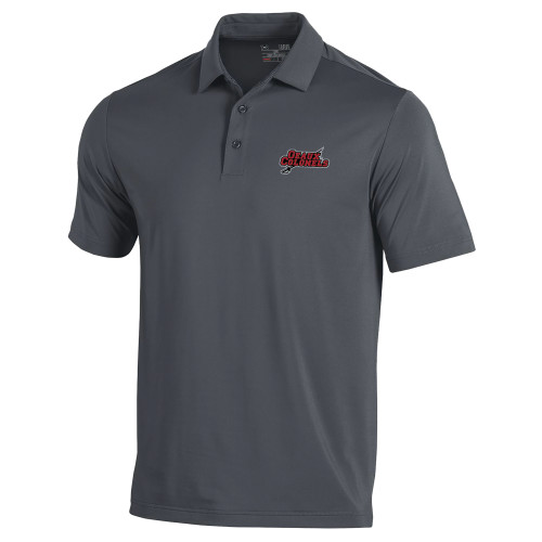  Under Armour Graphite Performance Polo - Geaux Colonels-Sword
