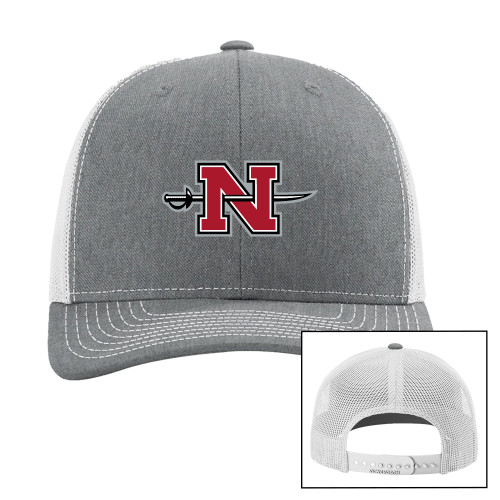  Richardson Heather Grey/Light Grey Trucker Hat - Official Logo