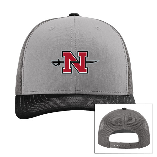 Nicholls Richardson Grey/Charcoal/Black Trucker Hat