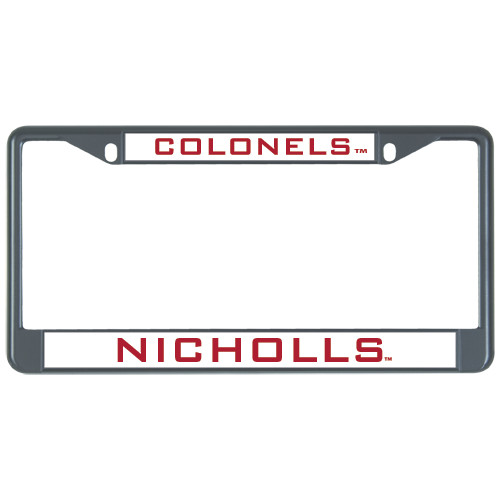  Metal License Plate Frame in Black - Mascot