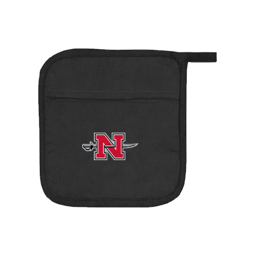  Quilted Canvas Black Pot Holder - Official Logo