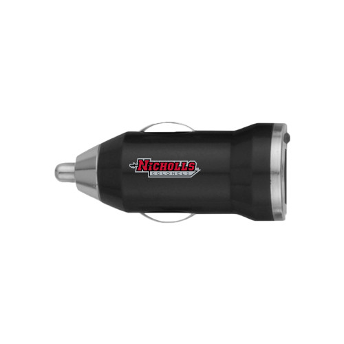  On the Go Black Car Charger - Nicholls Colonels