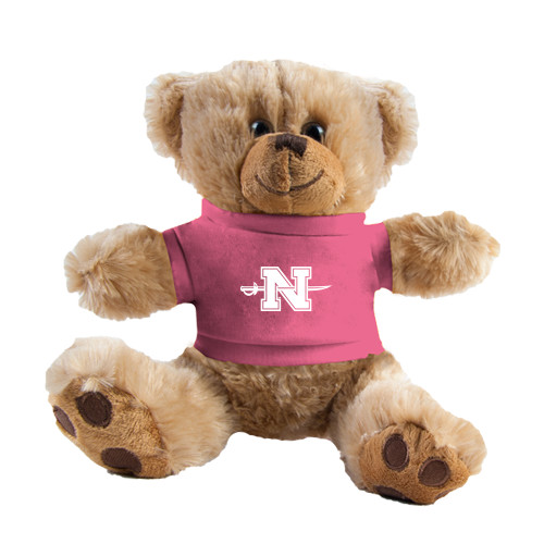  Plush Big Paw 8 1/2 inch Brown Bear w/Pink Shirt - Official Logo