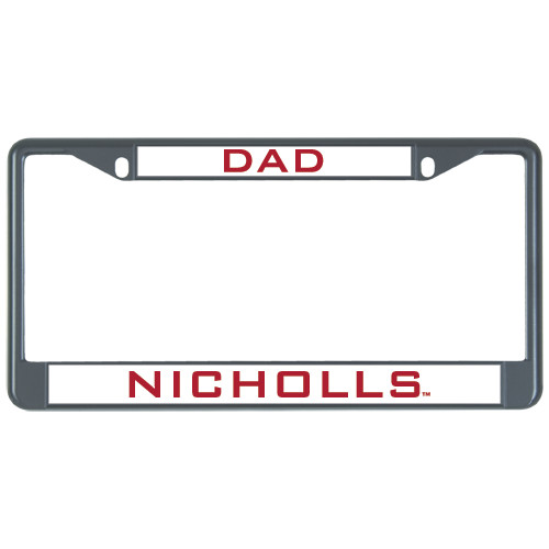  Dad Metal License Plate Frame in Black - Dad