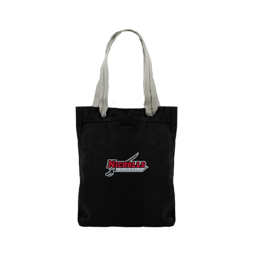  Allie Black Canvas Tote - Nicholls Colonels-Sword