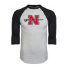 Thumbnail image for  White/Black Raglan Baseball T Shirt