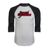 Thumbnail image for  White/Black Raglan Baseball T Shirt