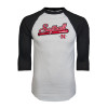 Thumbnail image for  White/Black Raglan Baseball T Shirt