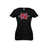 Thumbnail image for  Next Level Girls Black Fashion Fit T Shirt