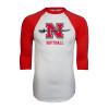 Thumbnail image for  White/Red Raglan Baseball T Shirt