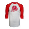 Thumbnail image for  White/Red Raglan Baseball T Shirt