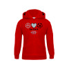 Thumbnail image for  Youth Red Fleece Hoodie