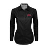 Thumbnail image for  Womens Black Twill Button Down Long Sleeve 