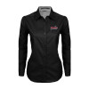 Thumbnail image for  Womens Black Twill Button Down Long Sleeve 