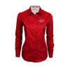 Thumbnail image for  Womens Red Twill Button Down Long Sleeve 