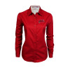 Thumbnail image for  Womens Red Twill Button Down Long Sleeve 