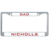 Thumbnail image for  Dad Metal License Plate Frame in Chrome