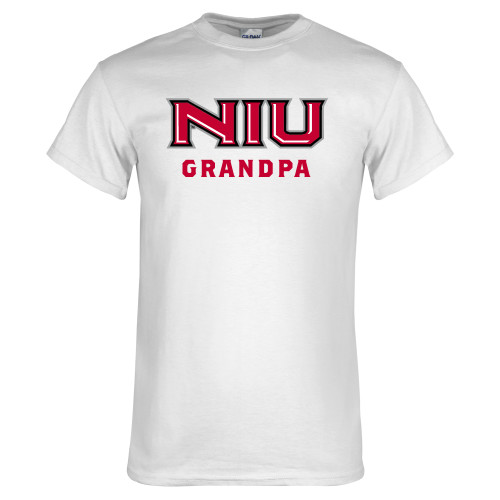  White T Shirt - NIU - Grandpa